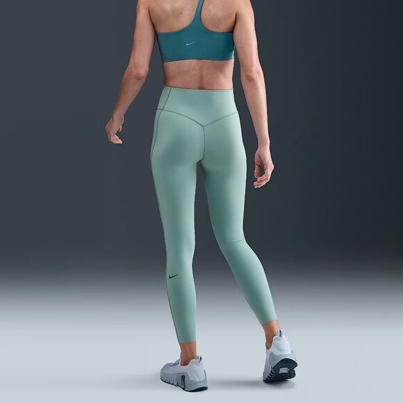 Nike Universa Women's High-Waisted 7/8 Leggings, No Front Seam - Large - teal - Picture 2 of 9